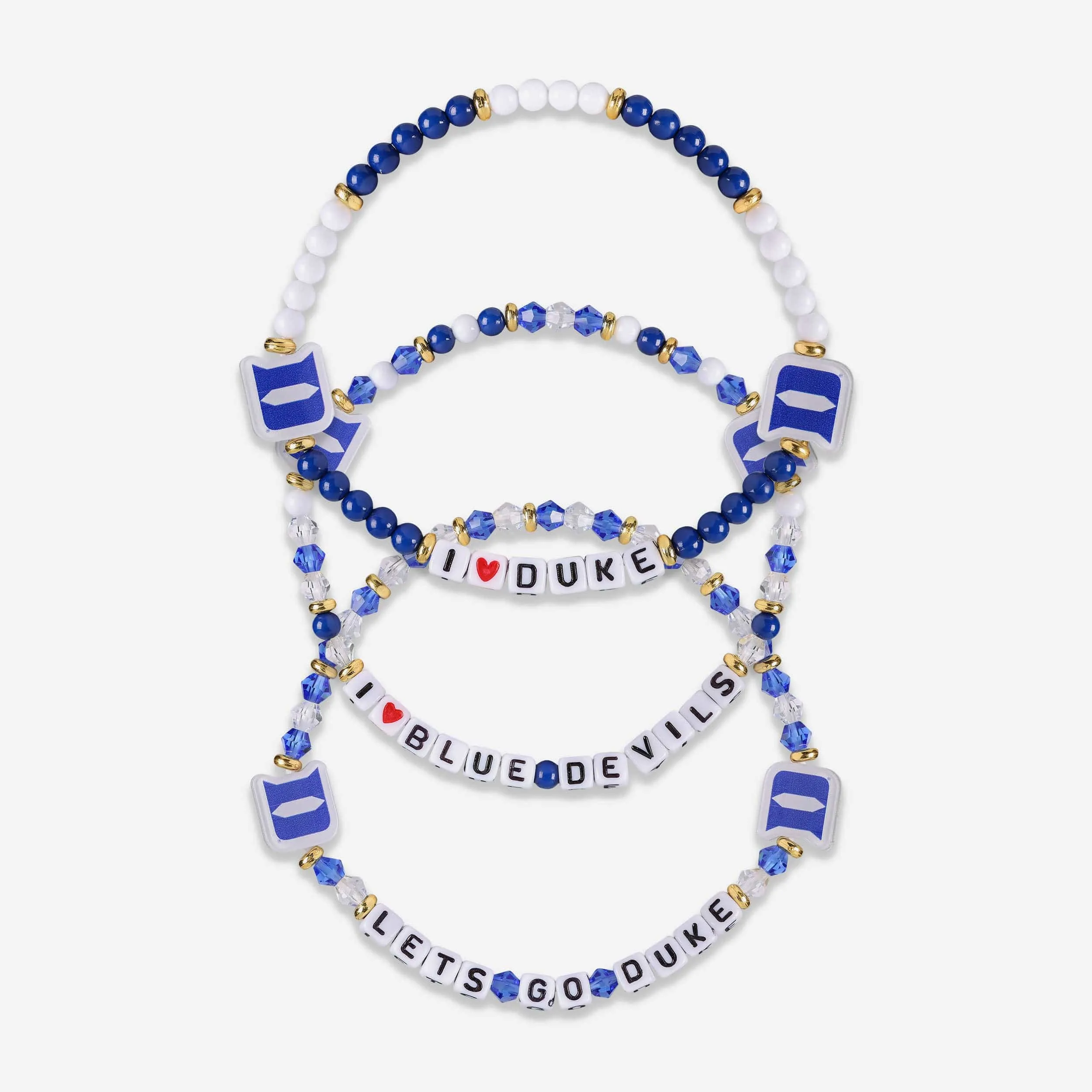 Duke Blue Devils 3 Pack Friendship Bracelet