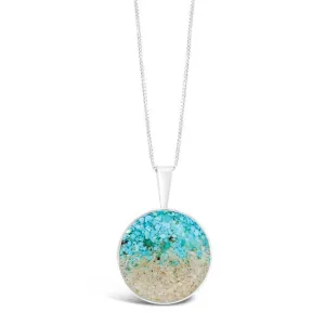 Dune Jewelry Marina Necklace - Turquoise Gradient - 18" Box Chain