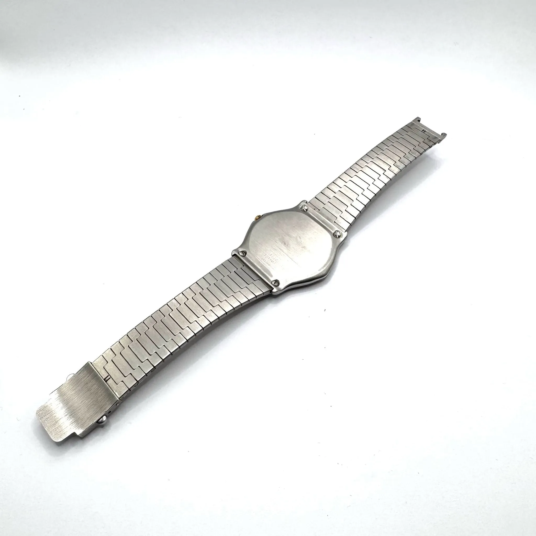 EBEL 181903 Classic Wave Quartz 18k Half Gold, Diamond Index Watch, 34mm