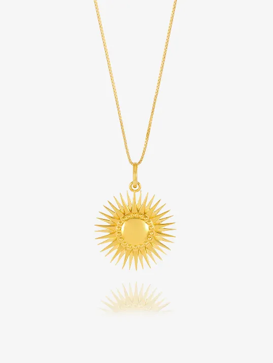 Electric Goddess Sun Necklace