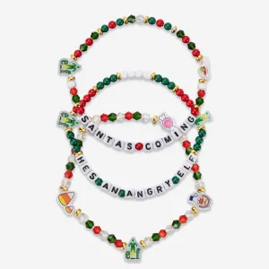 Elf Food Groups 3 Pack Friendship Bracelet