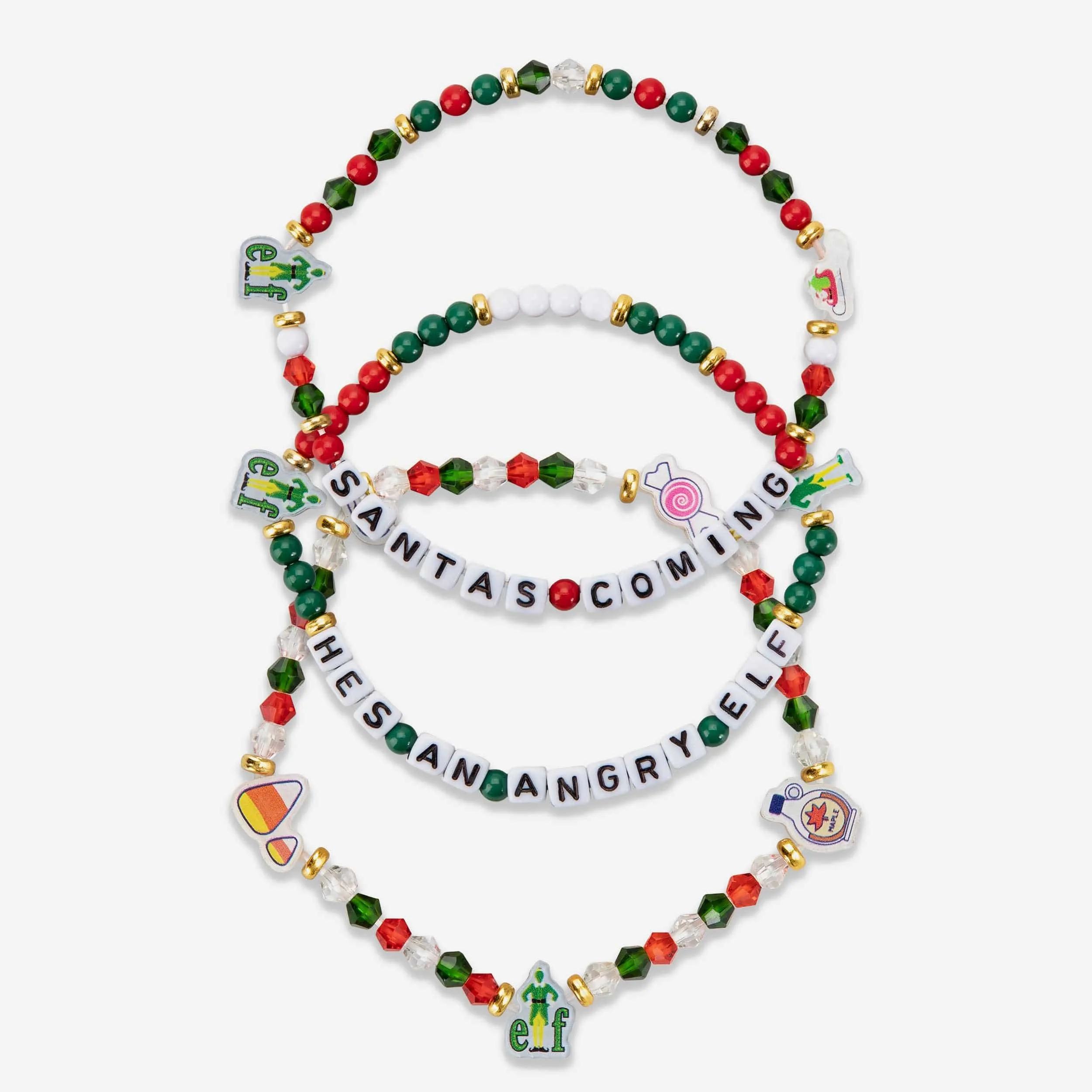Elf Food Groups 3 Pack Friendship Bracelet