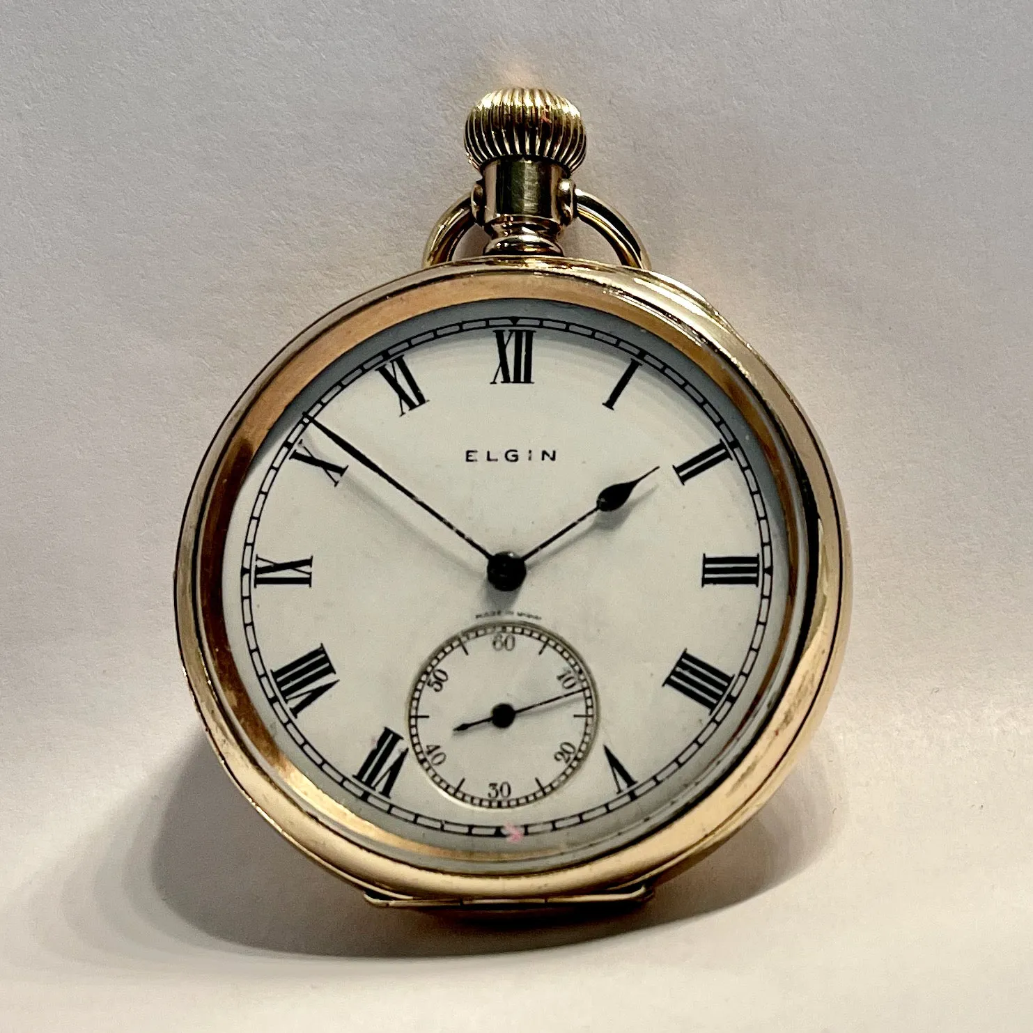 ELGIN POCKET WATCH AND CHAIN
