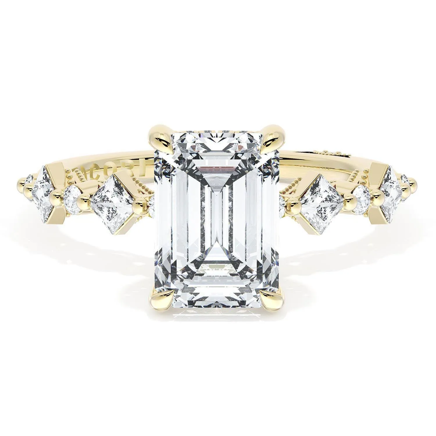 Emerald Solitaire Engagement Ring