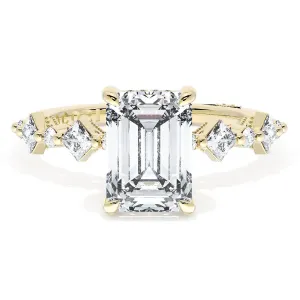Emerald Solitaire Engagement Ring