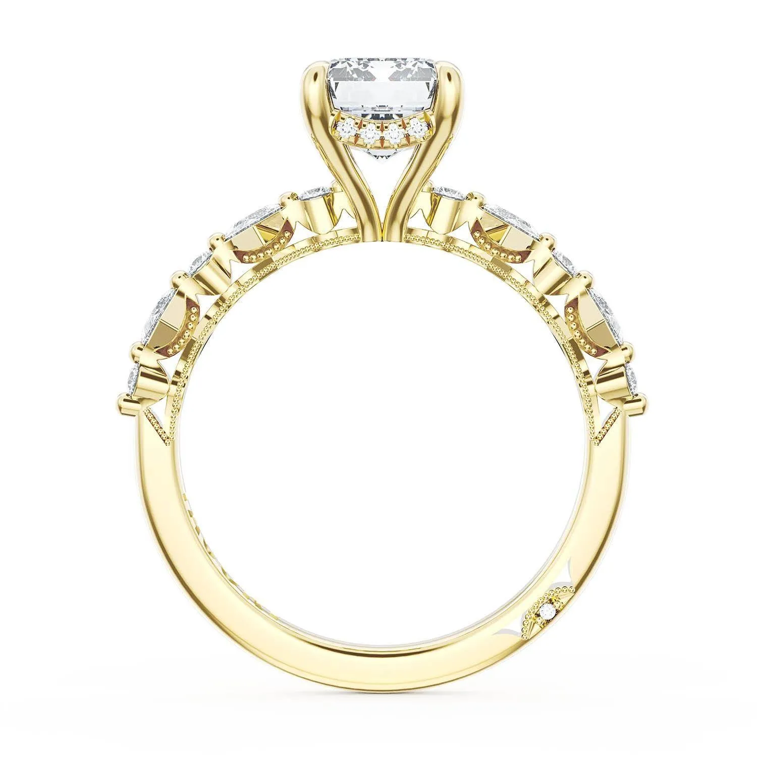 Emerald Solitaire Engagement Ring