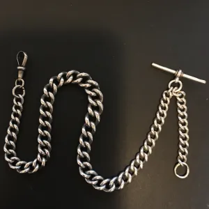 ENGLISH STERLING POCKET WATCH CHAIN