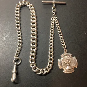 ENGLISH STERLING POCKET WATCH CHAIN