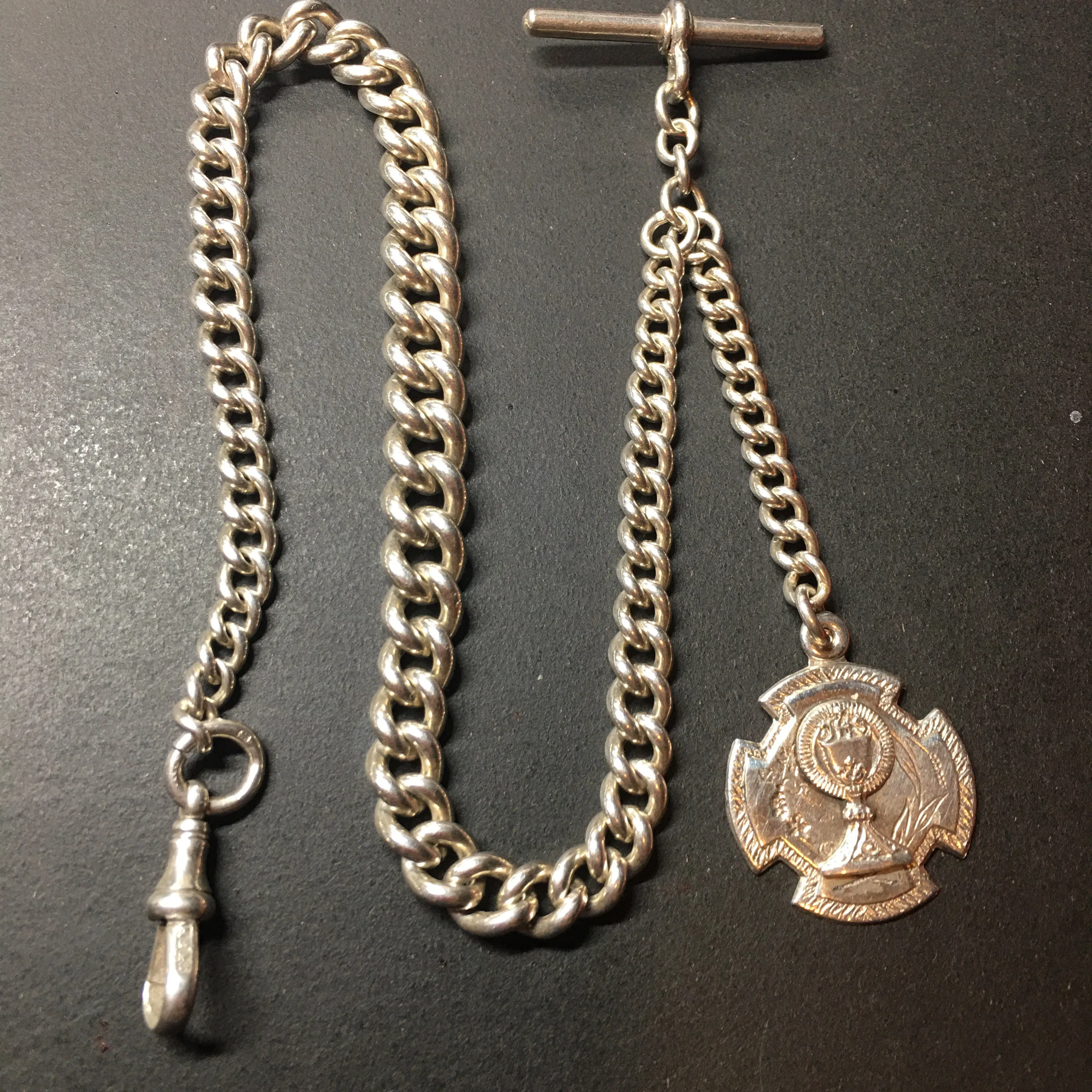 ENGLISH STERLING POCKET WATCH CHAIN