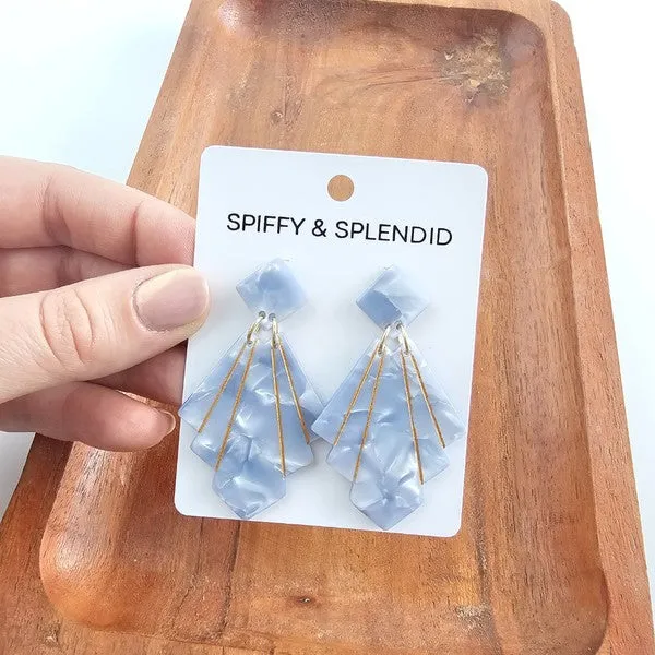 Estelle Earrings - Glacier Blue