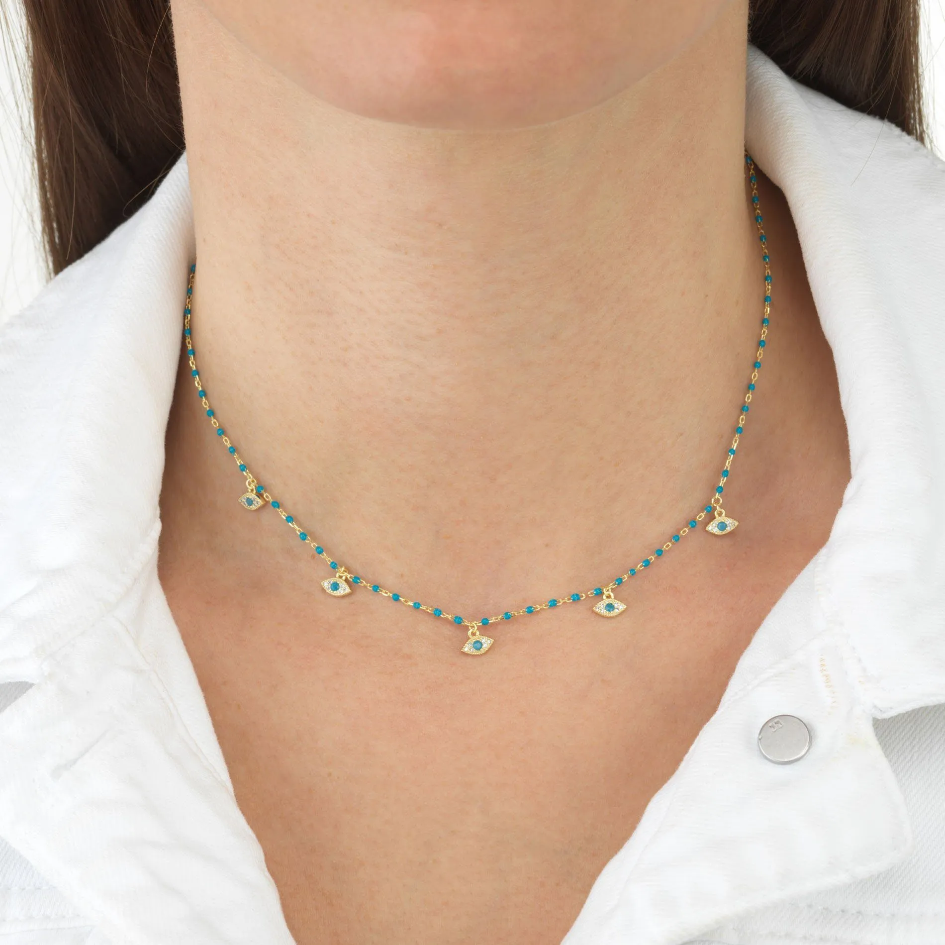 Evil Eyes Necklace