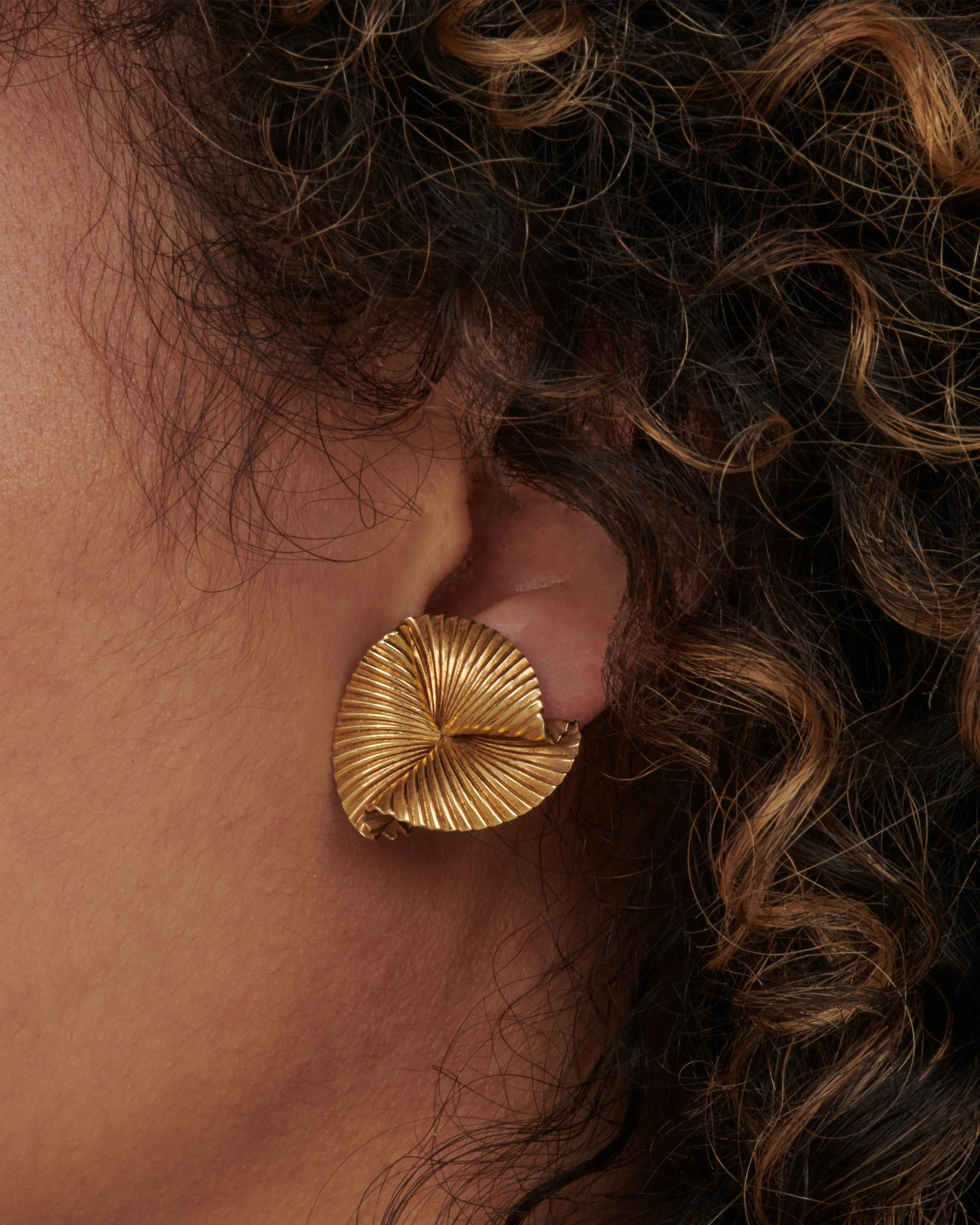 Fan Clip-On Earrings