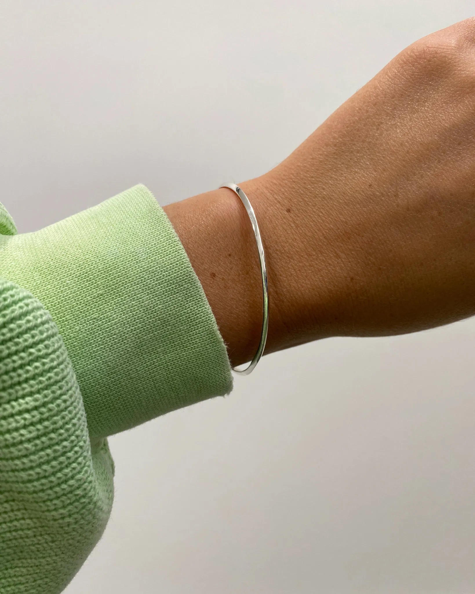 Fan Cuff Bracelet | Silver