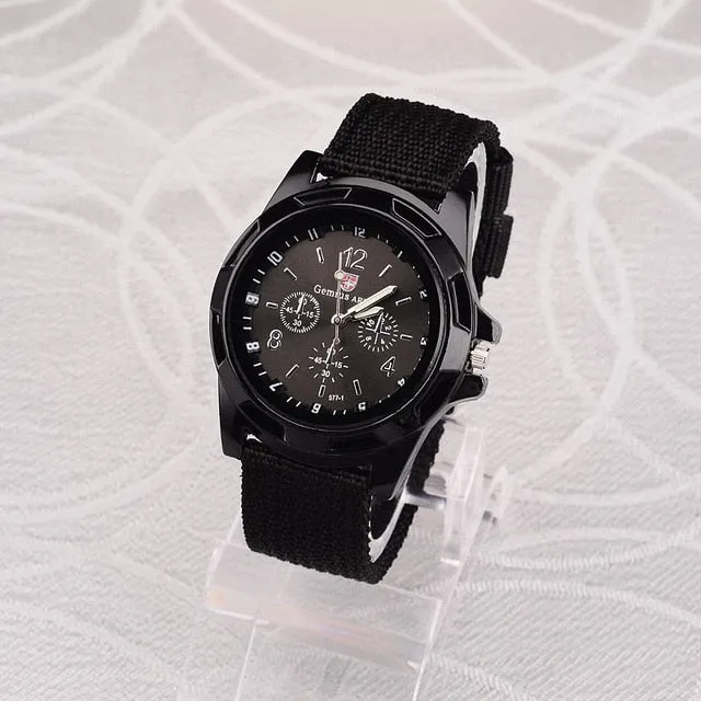 Fashion Men Waches Nylon Band Watches Military Watches