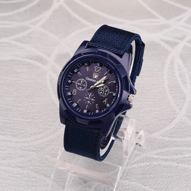 Fashion Men Waches Nylon Band Watches Military Watches