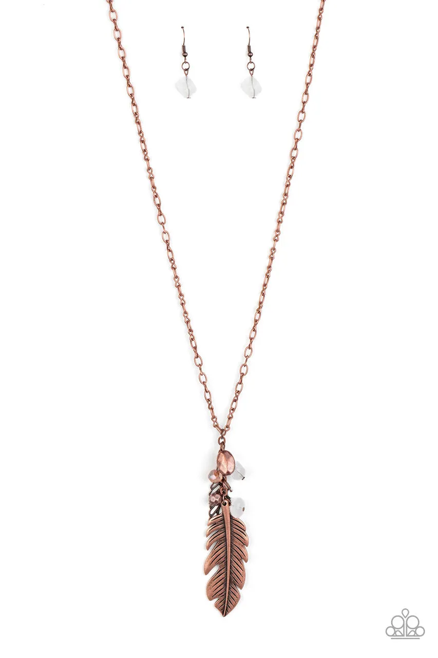 Feather Flair Copper Paparazzi Necklace