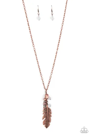 Feather Flair Copper Paparazzi Necklace