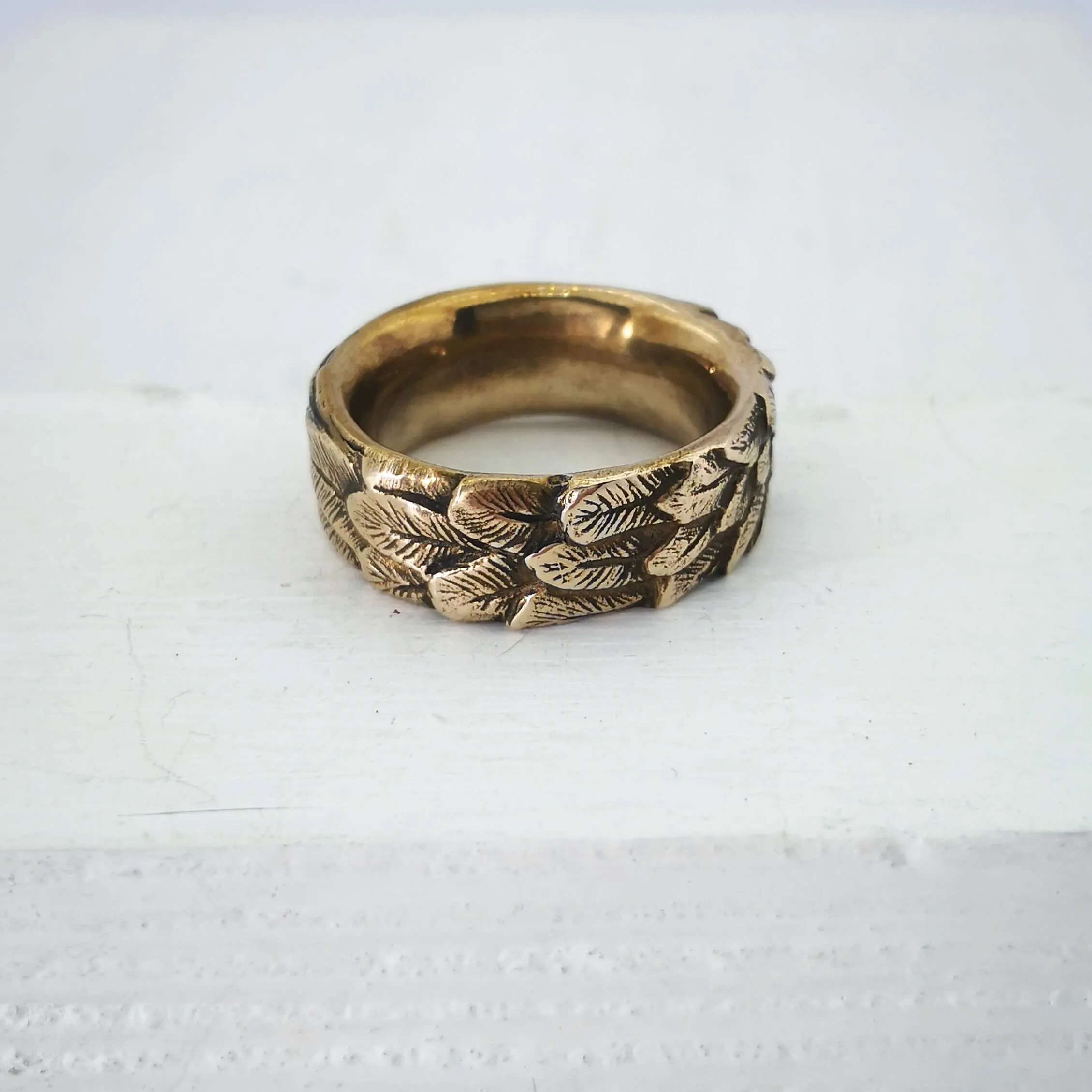 Feather Ring - Bronze