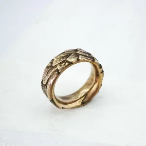 Feather Ring - Bronze