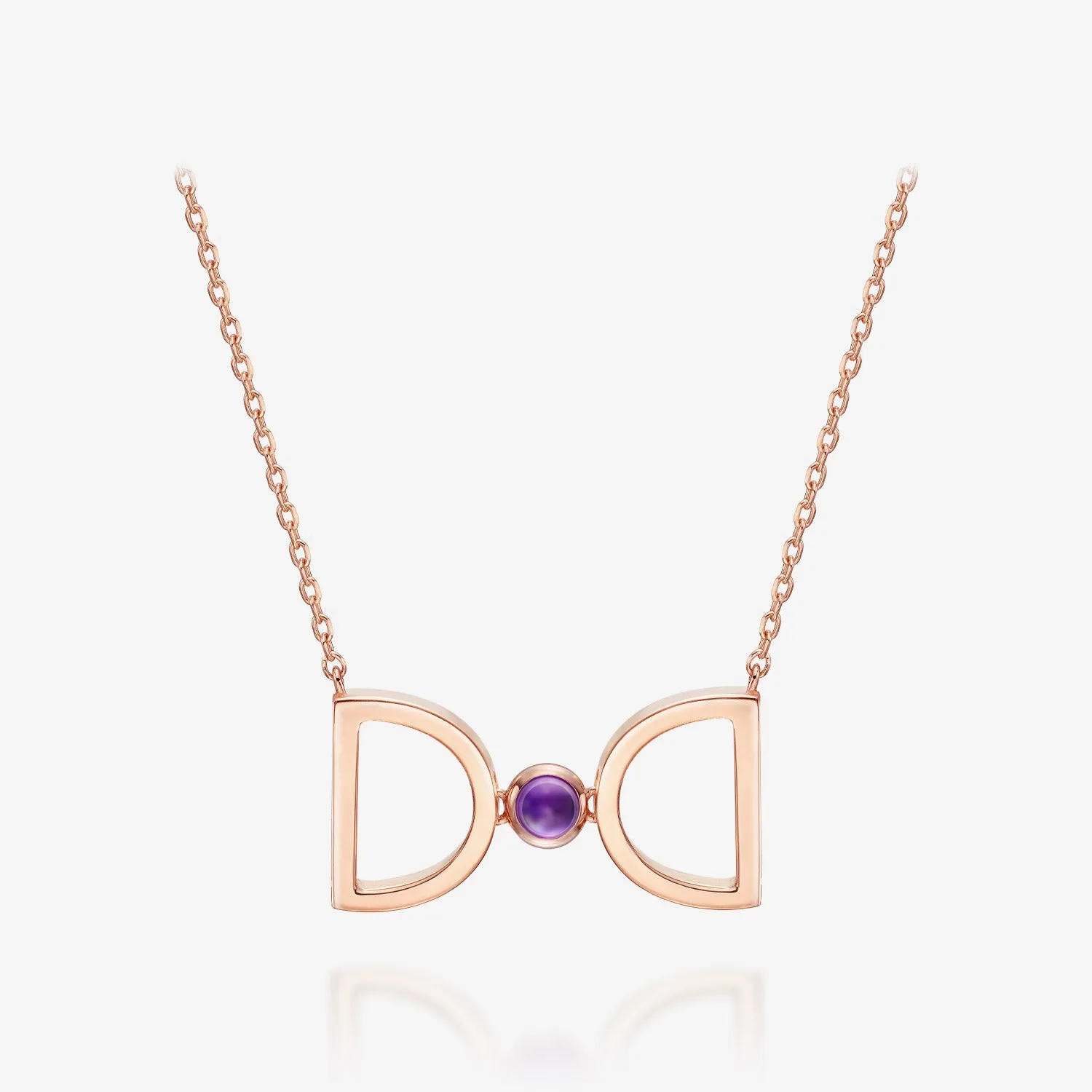 [Febuary Birthstone] Debon D.D. Gold Necklace JDRNRPS122V
