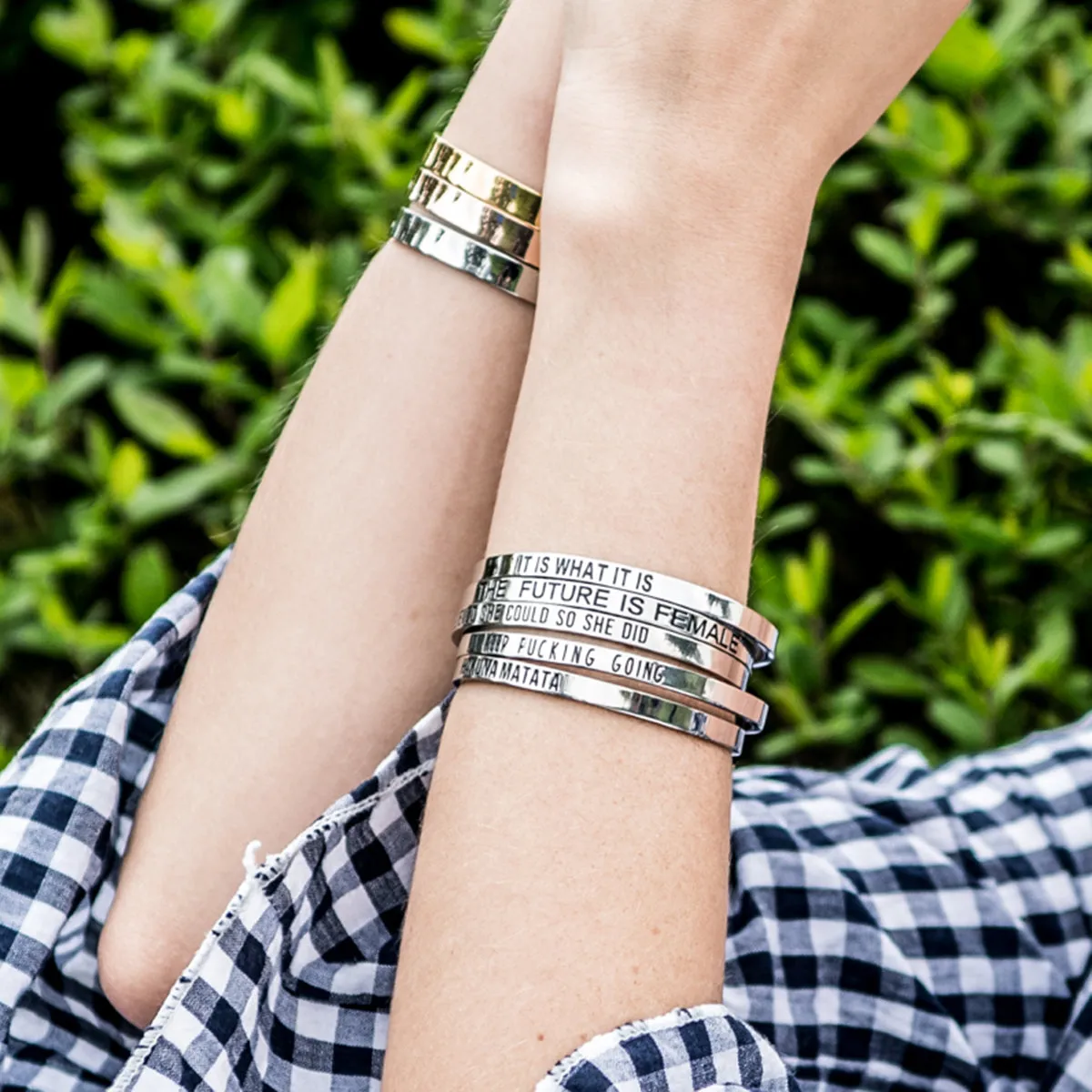 Fight for the Things that You Care about Cuff Bracelets for Women