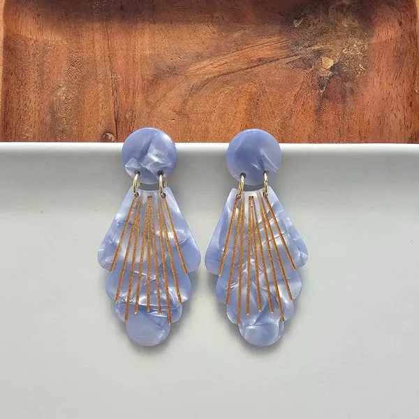 Florence Earrings - Glacier Blue