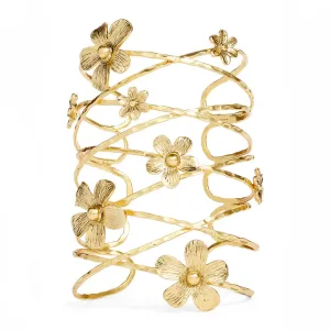 Flower Cuff Bracelt