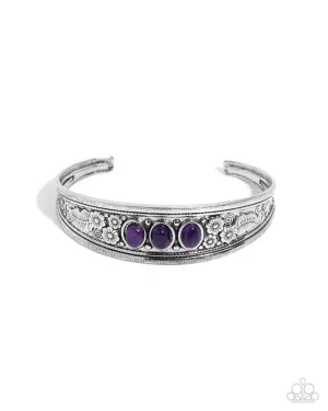 Flower Patch Picnic - Purple Bracelet