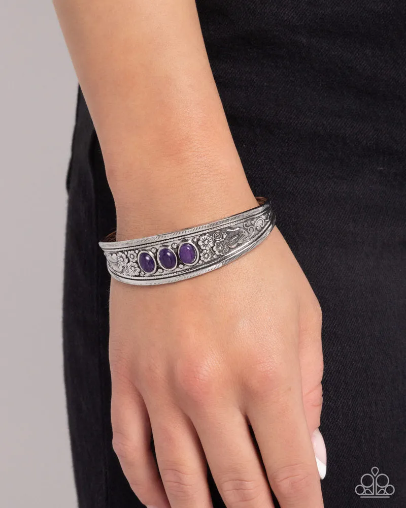 Flower Patch Picnic - Purple Bracelet