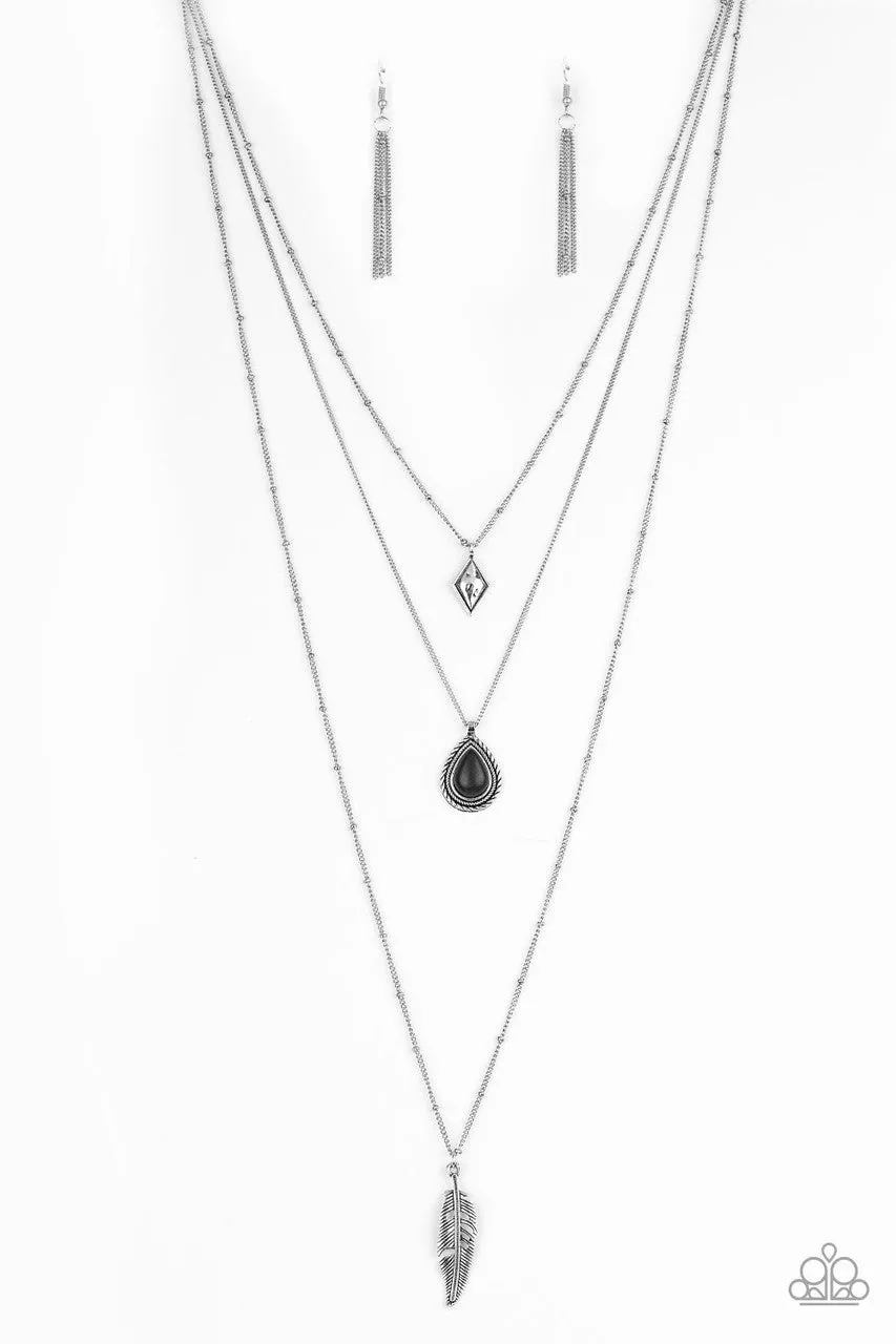 Fly the Coop Black Paparazzi Necklace