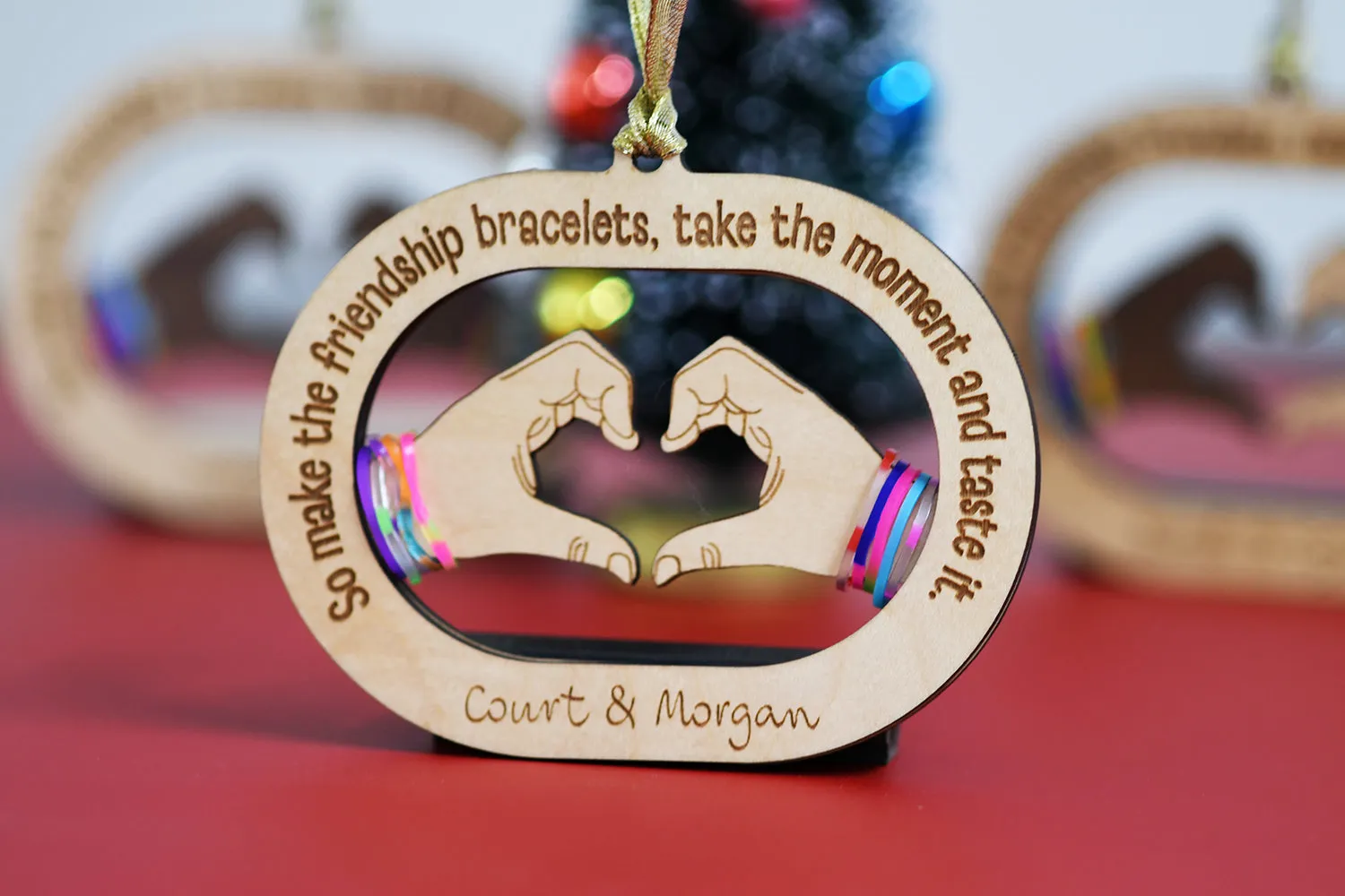 Friendship Bracelet Bestie Ornament - Taylor Swift