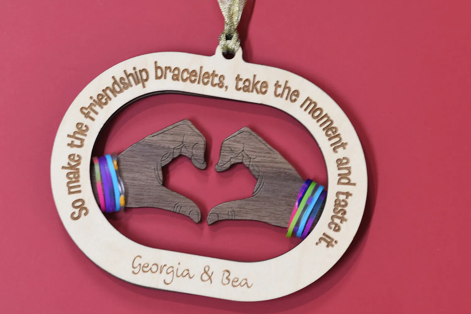 Friendship Bracelet Bestie Ornament - Taylor Swift