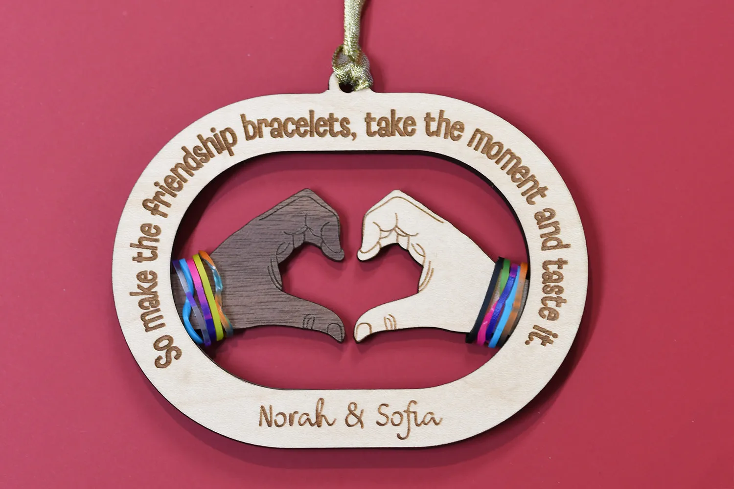 Friendship Bracelet Bestie Ornament - Taylor Swift