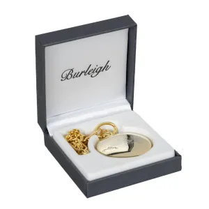 Full Hunter Pocket Gilt Plate Watch with chain, engraved QRH Cap Badge and supplied in presentation box.