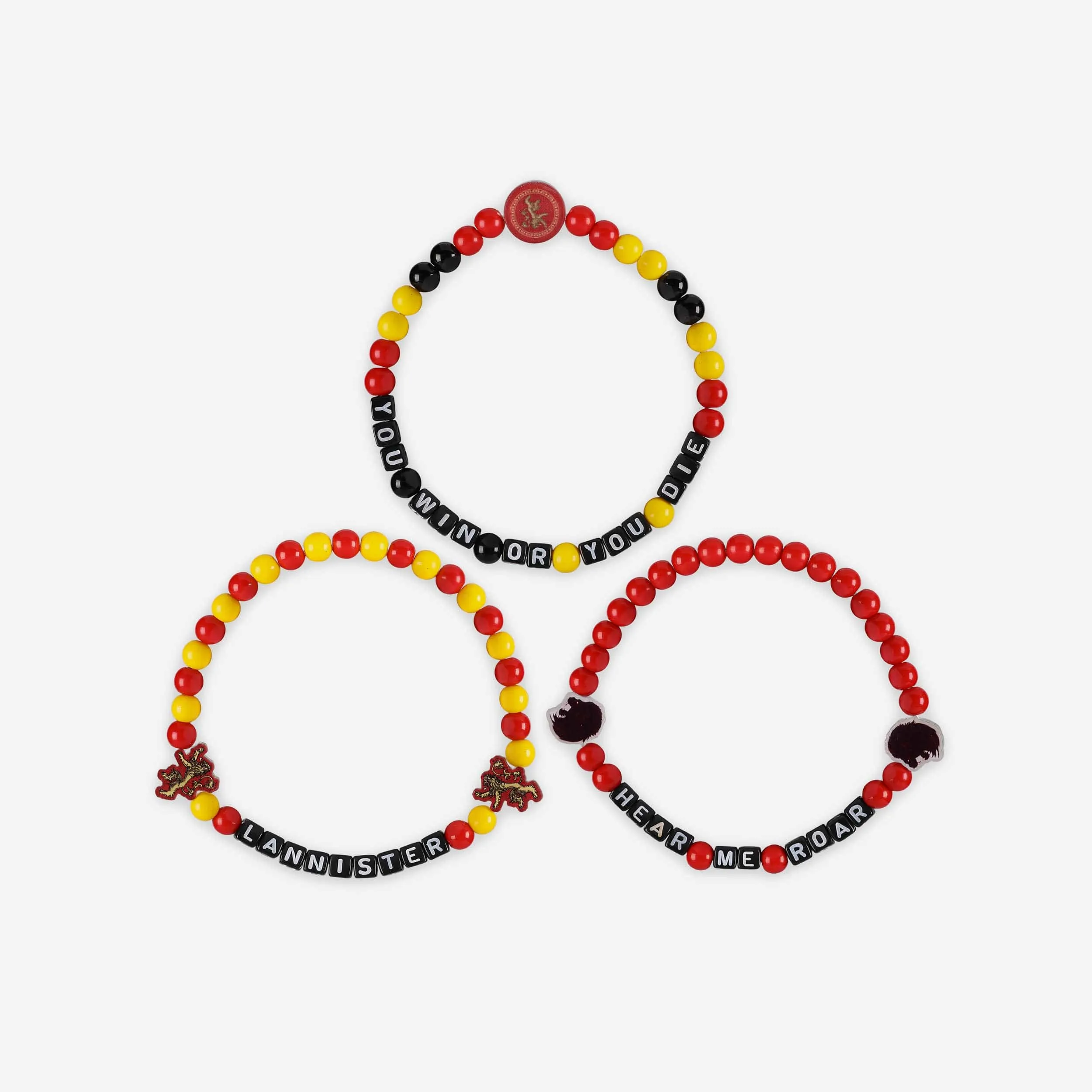 Game of Thrones™ House Lannister 3 Pack Beaded Friendship Bracelet