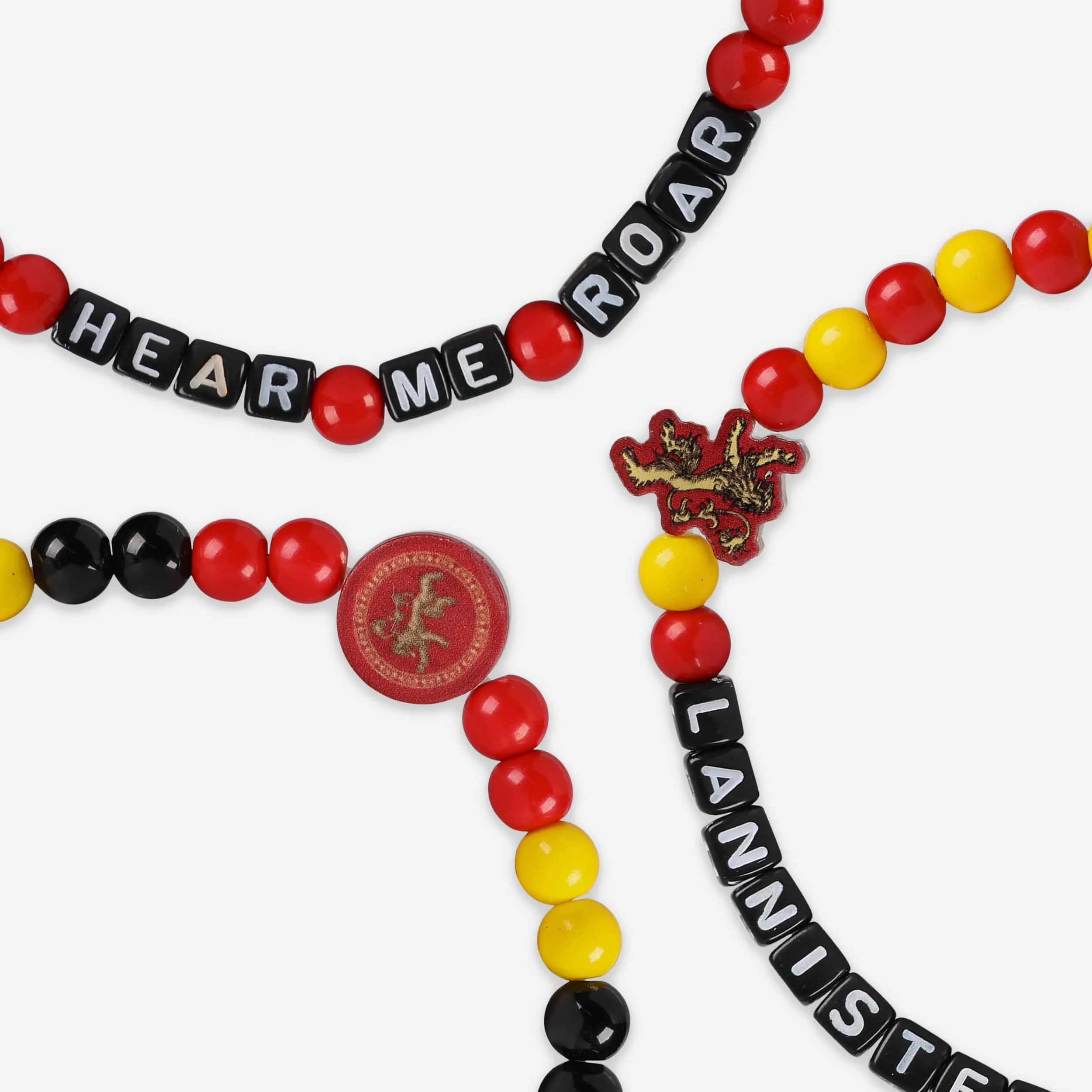 Game of Thrones™ House Lannister 3 Pack Beaded Friendship Bracelet