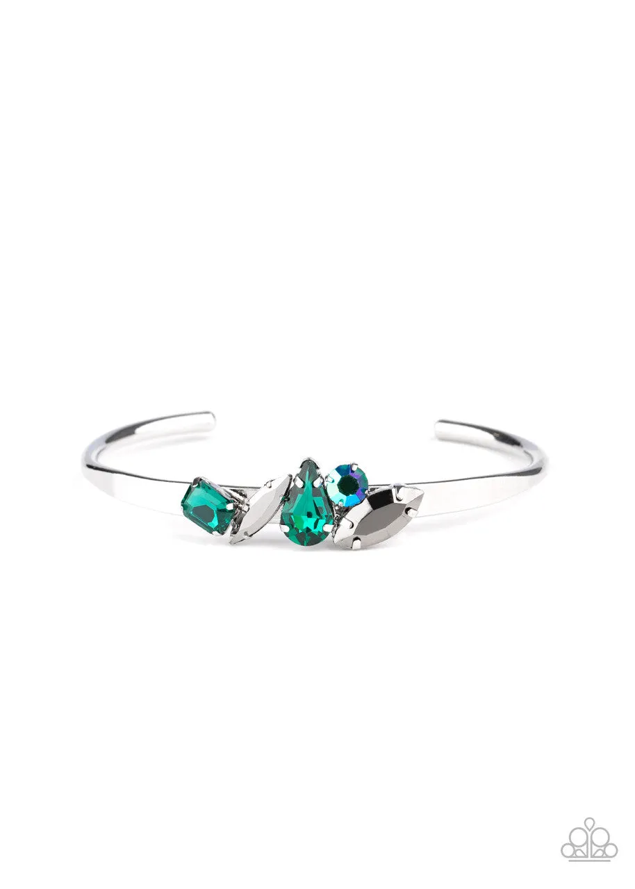 Gemstone Grotto Green Paparazzi Bracelet