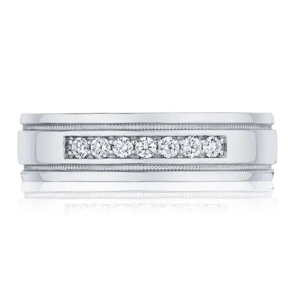 Gents 6mm Channel-Set Diamond Band