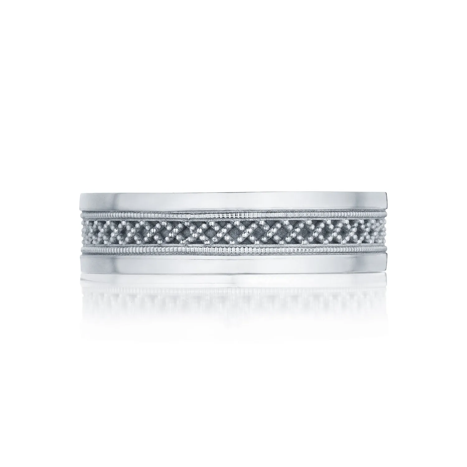 Gents 6mm Milgrain Wedding Band