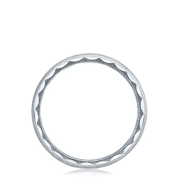 Gents 6mm Wedding Band with Milgrain Edge