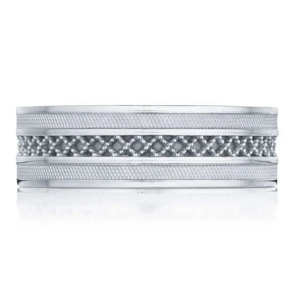 Gents 7mm Milgrain Wedding Band