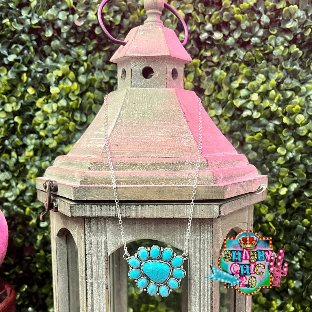 Get Gussied Up Necklace - Turquoise