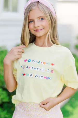 Girls: Field Day Bracelet Yellow Graphic Tee