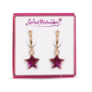 Girls star clip on earrings