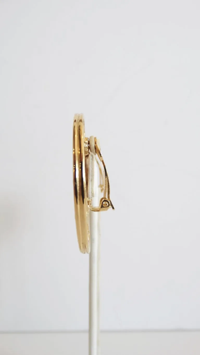 Givenchy Clip On Medallion Earrings