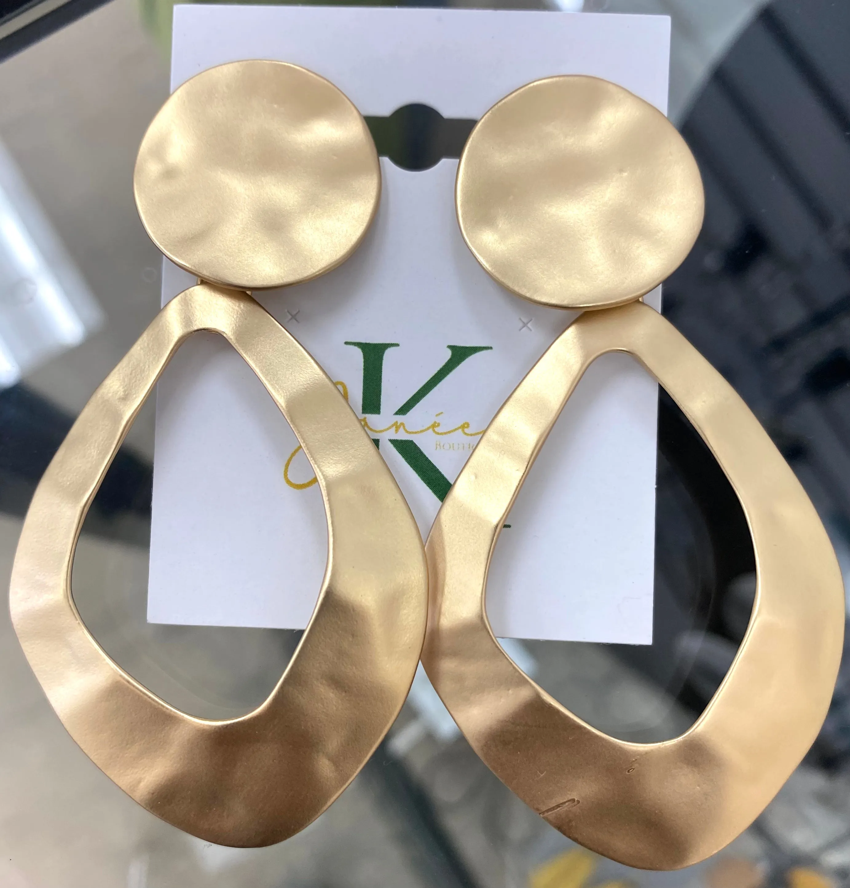 Gold Clip On Earrings