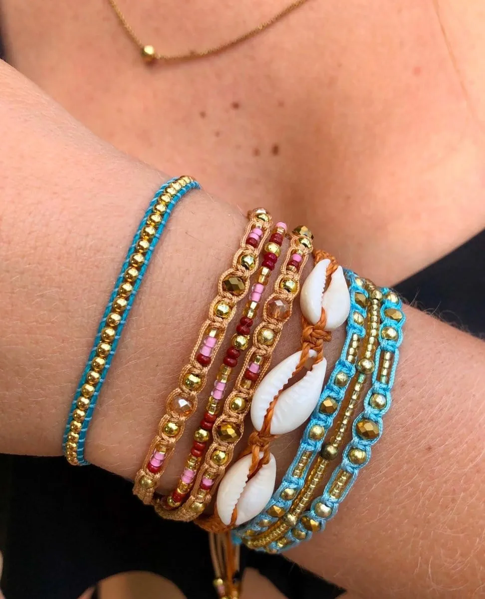 Gold Power Bracelet Blue
