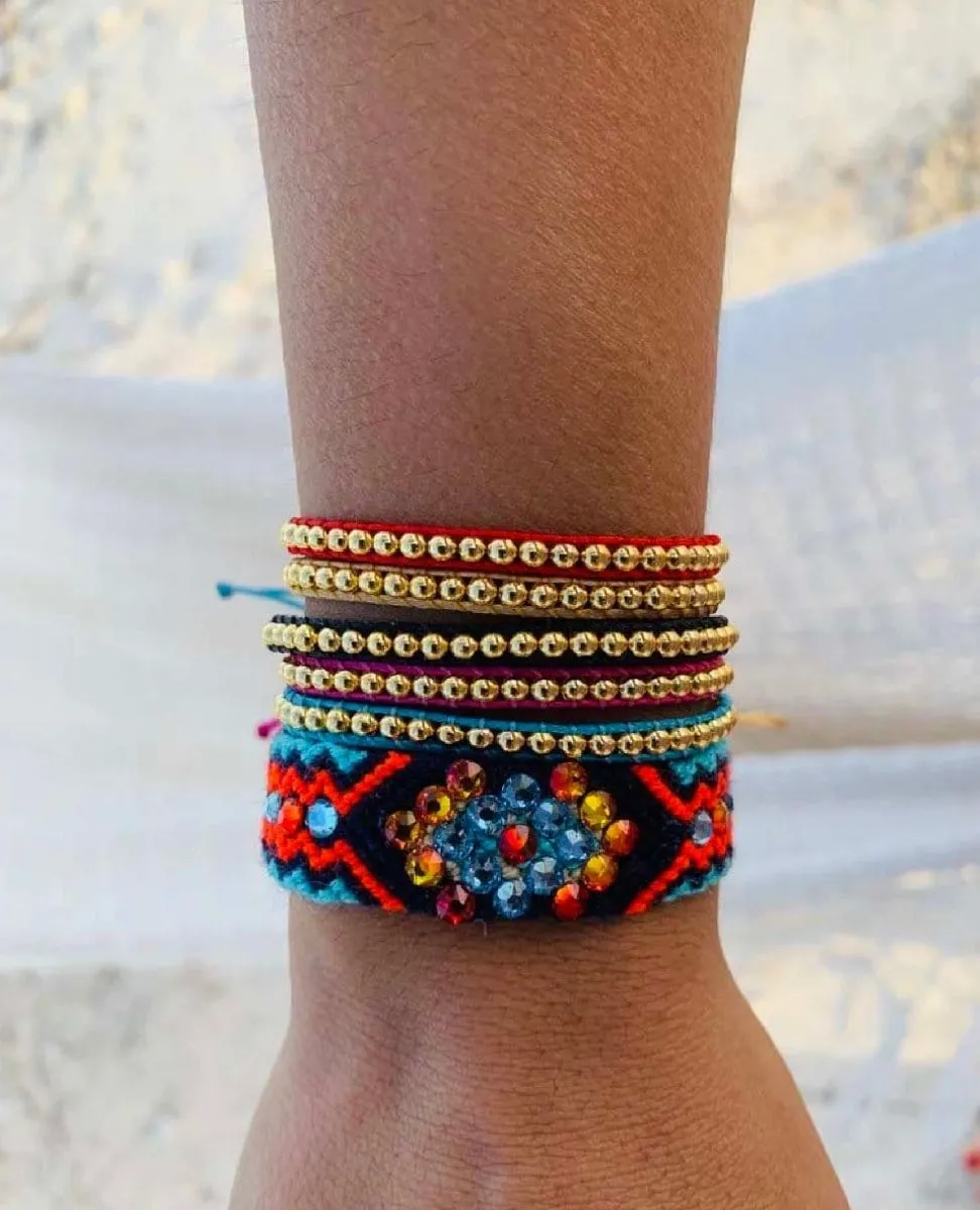 Gold Power Bracelet Blue