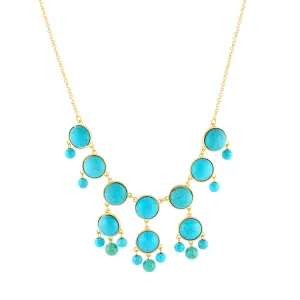 GOLD TURQUOISE NECKLACE  #FW1202958 (OA19/C SEC/OC17)