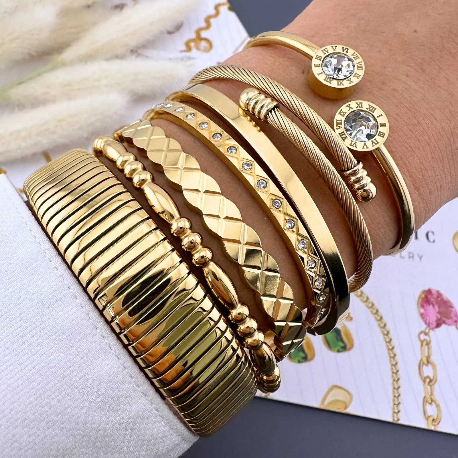 Gold Twist Cable Cuff – 18K Gold